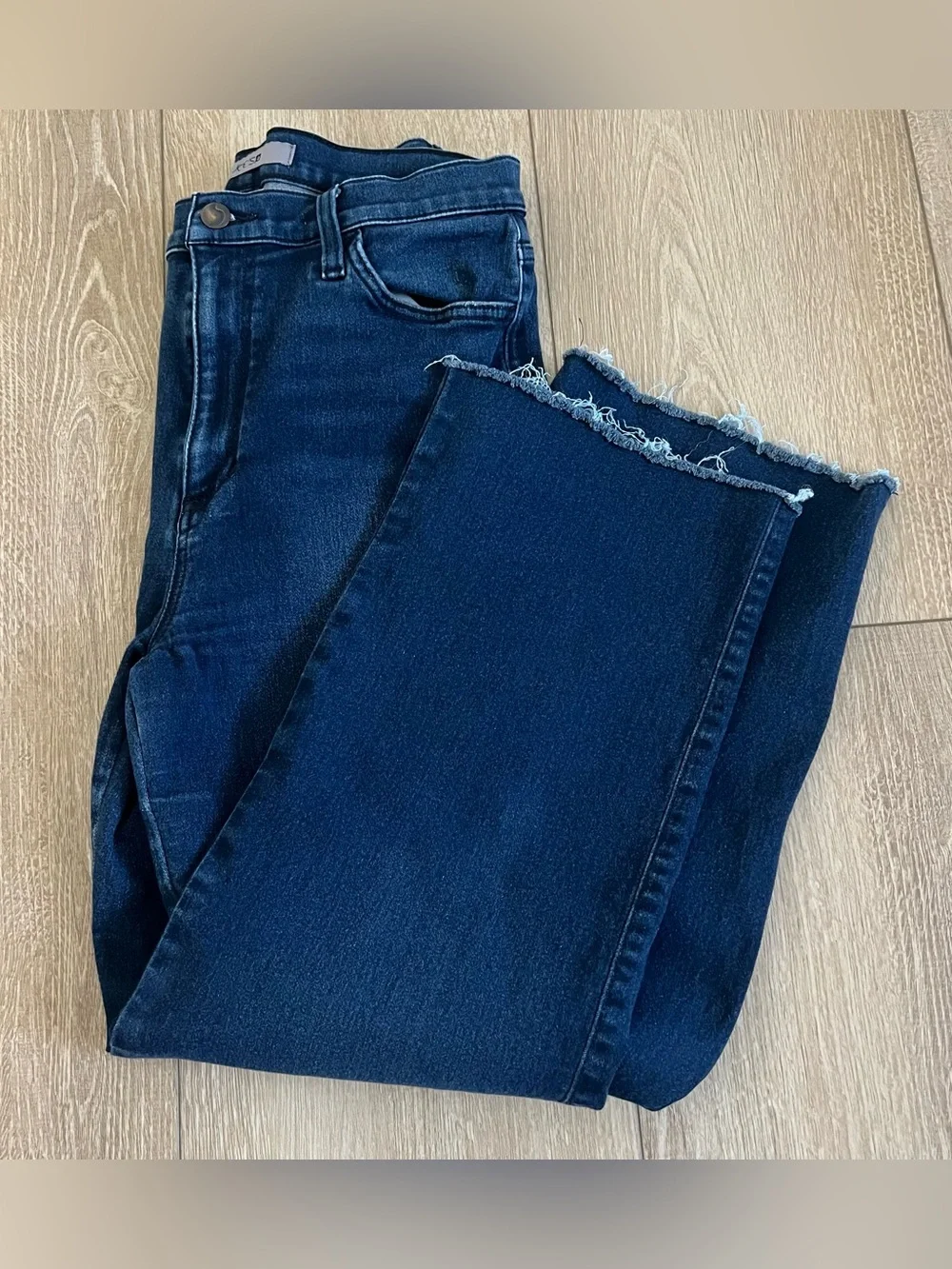 Joe's Jeans Dark Blue Wide-Leg Raw Hem Ankle Jeans size 28